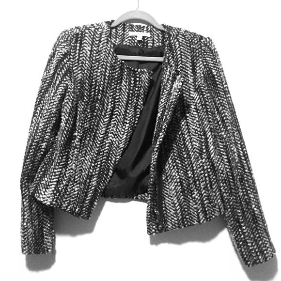 CAbi Jackets & Blazers - Black & White Tweed Blazer